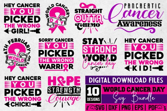 Download World Cancer Day Svg Bundle - Cancer Collection