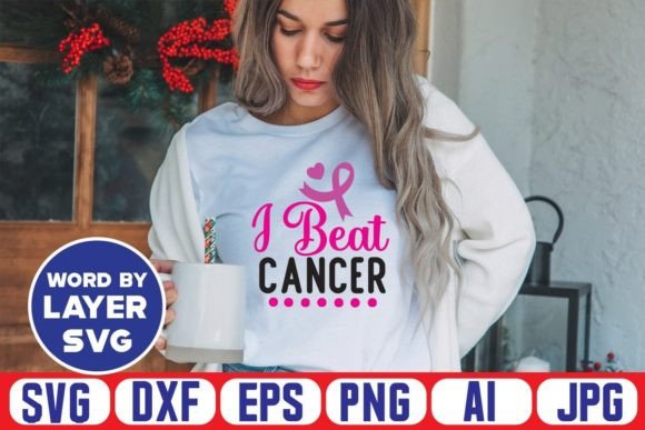 Download I Beat Cancer Svg Cut File - Cancer Collection