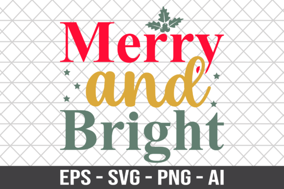 Download Merry and Bright Design SVG - Bright design Collection